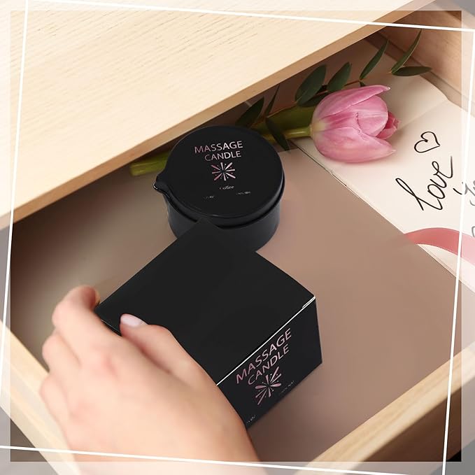 Nuanchu 6 Pcs Massage Oil Candle, 2.35 oz Ignite Low Temp Scented Body Oil Candles for Massage Therapy Soy Based Christmas Home Gift Spa Use 6 Scent