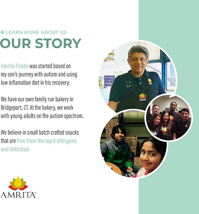 Amrita Nut Free 6 Flavor Variety Vegan Protein Bars | 11g to 12g Plant-Based Protein Bar | Peanut Free, Gluten Free, and Dairy Free | Low Sugar, High Fiber, Healthy School-Safe Snacks