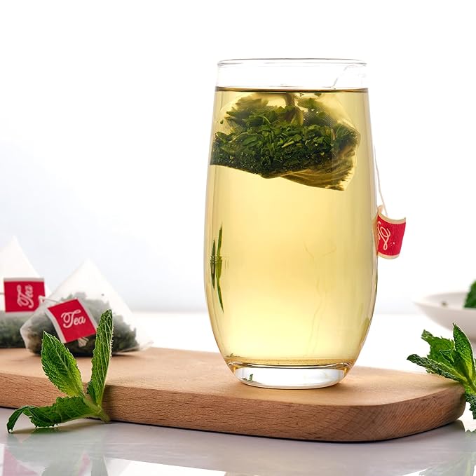 50 Peppermint Tea Bags, Herbal Mint Tea Bags, Traditional Dried Peppermint Leaves, Caffeine-Free, Supports Healthy Digestion, Stress Relief