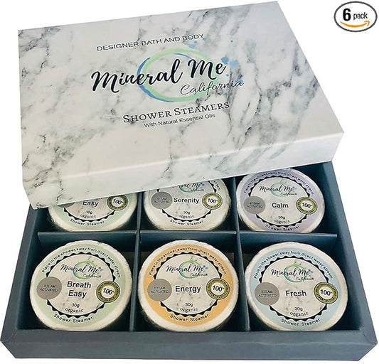 Shower Steamers Aromatherapy - Organic Natural Shower Bombs Vapor Tablets, Aromatherapy for Home Spa, Relaxing Self Care Birthday Gifts for Men, Women, Him or Her