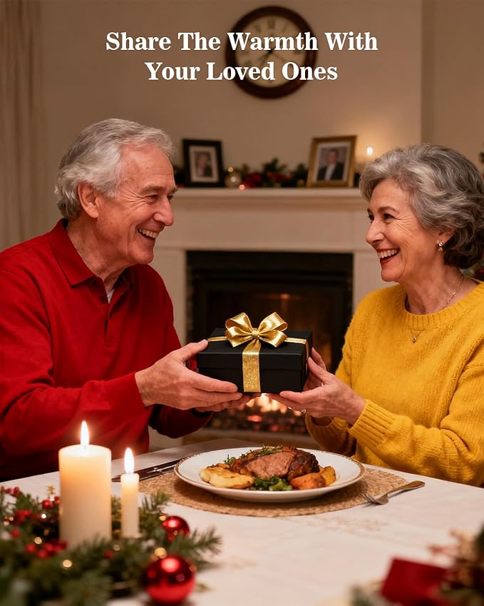 M&SENSE SnowyChristmas Candles, Aromatherapy Candle for Stress Relief Meditation Relaxing, Housewarming Gifts for Women Men, 11.3oz 70 Hour Long Burning