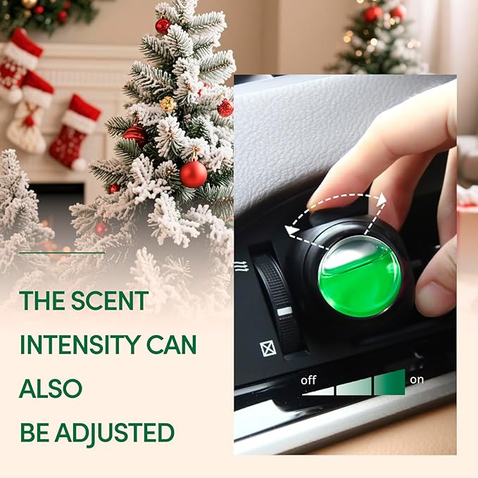 Car Air Freshener Vent Clips, 8 Pack, Provides Long-Lasting Scent, Up to 240 Days, Odor Eliminator (Cedar)