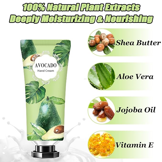 10 Pack Hand Cream Gifts Set,Mothers Day Gifts,Birthday Gifts for Women,Natural Plant Fragrance Scented Hand Lotion Travel Size Mini Lotion Shea Butter,Teacher Gifts,Gift for Mom Thank You Gifts