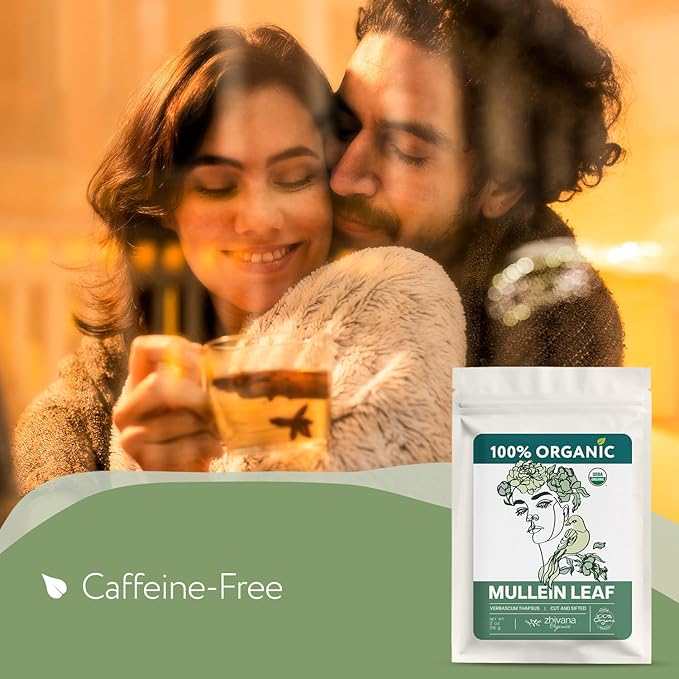 Organic Mullein Leaf Tea (2oz.) - Loose Leaf Dried Mullien Leaves - Gordolobo Tea Organica - Wild Harvested - Herbal Tea for Lungs & Respiratory Health