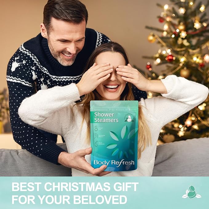 Shower Steamers Aromatherapy -18 Packs Eucalyptus Mint Shower Bombs, Birthday Gifts for Women Men, Stress Relief Self Care Eucalyptus for Shower, Thanksgiving, Halloween, Christmas Stocking Stuffers