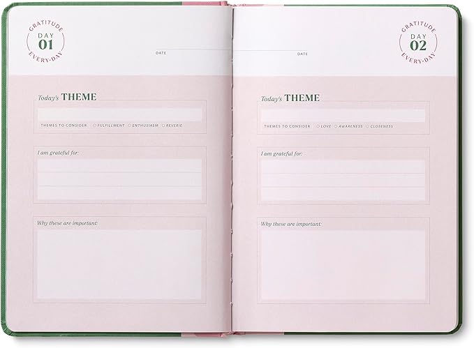 Compendium – Gratitude Every Day Guided Journal: A Daily Practice for Joy and Contentment – A 5-Minute a Day Personal Growth Notebook – An Inspiring Daily Journal for Forming New Habits