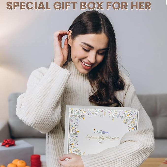 Get Well Gifts for Women Care Package - Surgery Recovery & Chemo Comfort Box, Feel Better Basket for Her After Miscarriage or Illness,Surgery Cancer, Encouraging Self-Care Gift(Pink Pink)