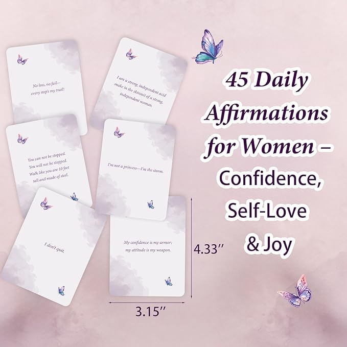 Gifts for Women, Affirmation Cards for Women Her Female– Inspirational Daily Affirmations for Friends, Sister, Mom- Self Care Gift Ideas for Nurses, Teacher, Birthday, Christmas, Stocking Stuffers