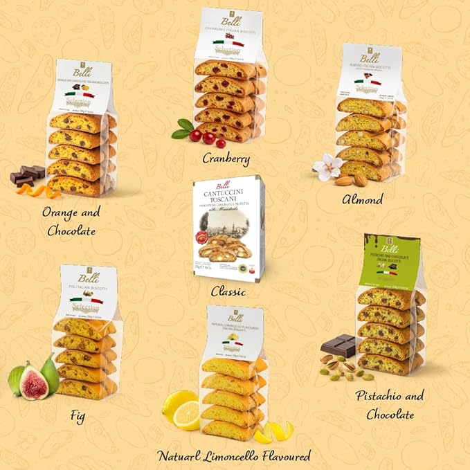 Italian Limoncello Biscotti | Made in Tuscany, Italy | Belli Traditional Semi Soft Biscuits