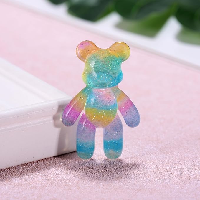 Pocket Bear Hug, Anxiety Relief Gifts, Mental Health Positivity Gift for Men Women, Autism Fidget Gifts, Surgery Worry Gift, Thoughtful Present for School Anxiet, Rainbow Blue