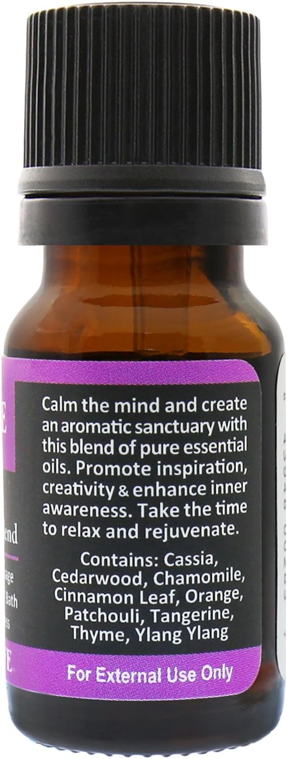 Plantlife Inspire Aromatherapy Essential Oil Blend - Straight from The Plant 100% Pure Therapeutic Grade - No Additives or Fillers - Made in California 10 ml