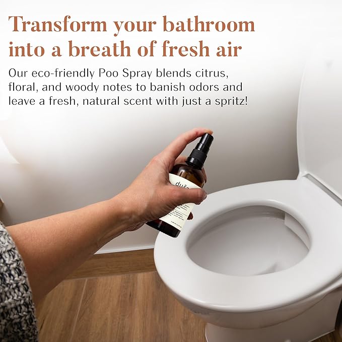 DUSA Bathroom Spray Poo Odor Eliminator 4 oz - Ultimate Toilet Spray and Freshener - Odor Neutralizer with Fresh Scent for Bathrooms and Home Use