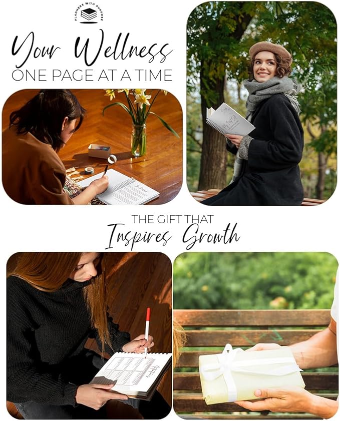 Wellness Journal – Daily Self Care Lifestyle Planner to Support Physical, Mental, & Emotional Health – Guided Prompts Self Love Diary to Practice Gratitude, Reflection, and Goals