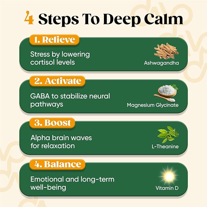 Venture Pal Calming Powdered Drink Mix, Magnesium Glycinate, Ashwagandha, L-Theanine,Vitamin D, Lions Mane, Sugar Free Magnesium Supplement Blend for Relax & Focus, Non GMO, Vegan, On The Go