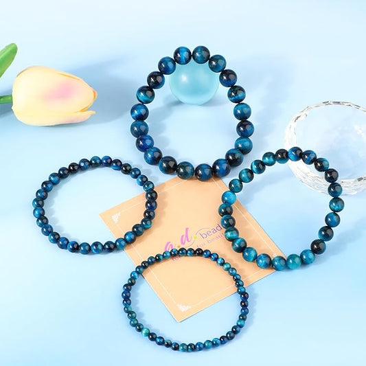 AD Beads 4mm6mm8mm10mm Handmade Bracelet - Natural Gemstone for Peace and Tranquility - Meditation, Yoga, Healing and Energy Gift for Unisex