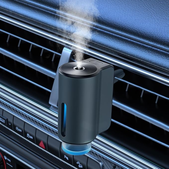 Smart Car Air Fresheners Refill Essential Oils 3PCS, Automotive Scent Dispenser Rechargeable Aromatherapy Diffuser Vent Clip for Cars, 3 Adjustable Modes (Aromatherapy Oil 3PCS)