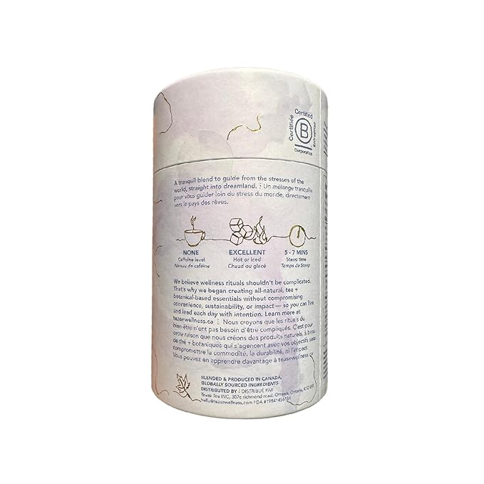 Tease Tea Herbal Sleep Tea - Golden Slumbers Calming and Relaxing Tea, Best Sleep Aid Tea, Caffeine Free Calming Tea Made with Rooibos, Lemon, and Peppermint for a Better Quality Deep Sleep