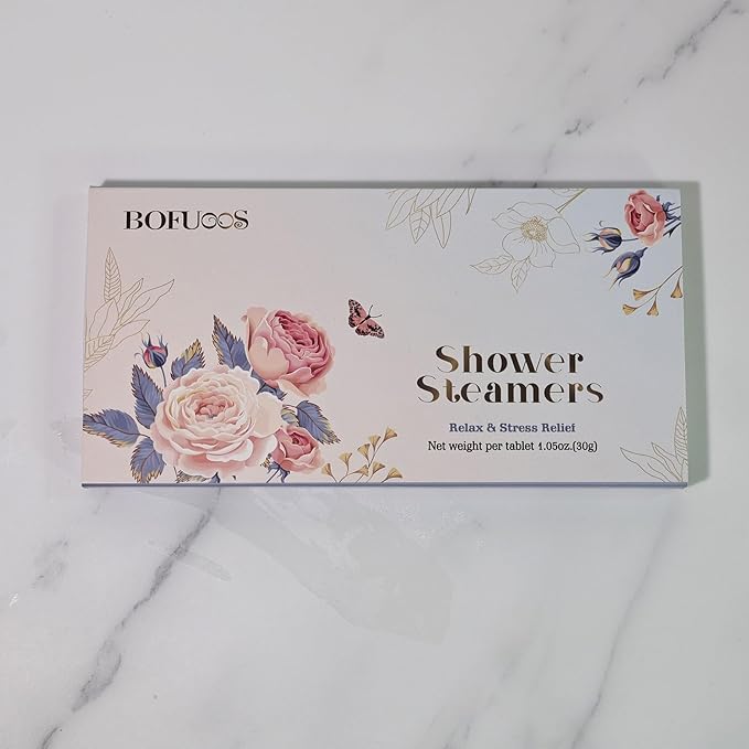 Shower Steamers Aromatherapy, Christmas Birthday White Elephant Gifts for Adults Women Teen Girls Mom, Stocking Stuffers for Women, Relaxation SPA Self Care Natural Essential Oils Bath Bombs