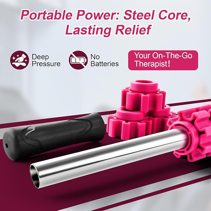 Muscle Roller Stick, Muscle Roller, Liposuction Massage Roller for Lymphatic Drainage, Massager Stick for Relief Muscle Soreness, Trigger Points, Help Exercise Runner Legs, Back Recovery