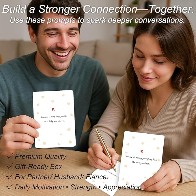 XKDOUS Affirmation Cards for My Man – Positive Anniversary Birthday Gifts for Him Boyfriend Husband – Romantic Inspirational Gift Ideas for Men, Date Night, Valentines Day, Christmas, Fathers Day