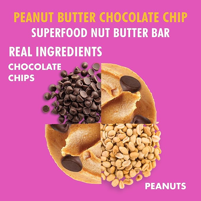 B.T.R. Nation Vegan Keto Superfood Protein Bars - Peanut Butter Chocolate Chip BLISS | (12) Bars | Low Carb, Plant Based, Gluten Free, Free of Sugar Alcohols & Boosted with Powerful Superfoods!