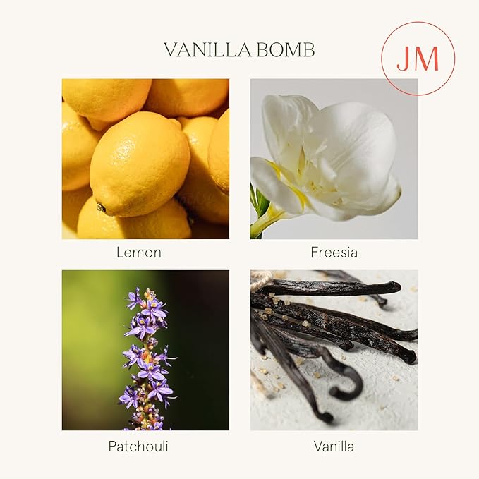 LA JOLIE MUSE Vanilla Cake Scented Candles, Vanilla Candles for Home Scented, Luxury Candle Gift for Women, Natural Soy Wax, 75 Hours Long Burning, 10 OZ