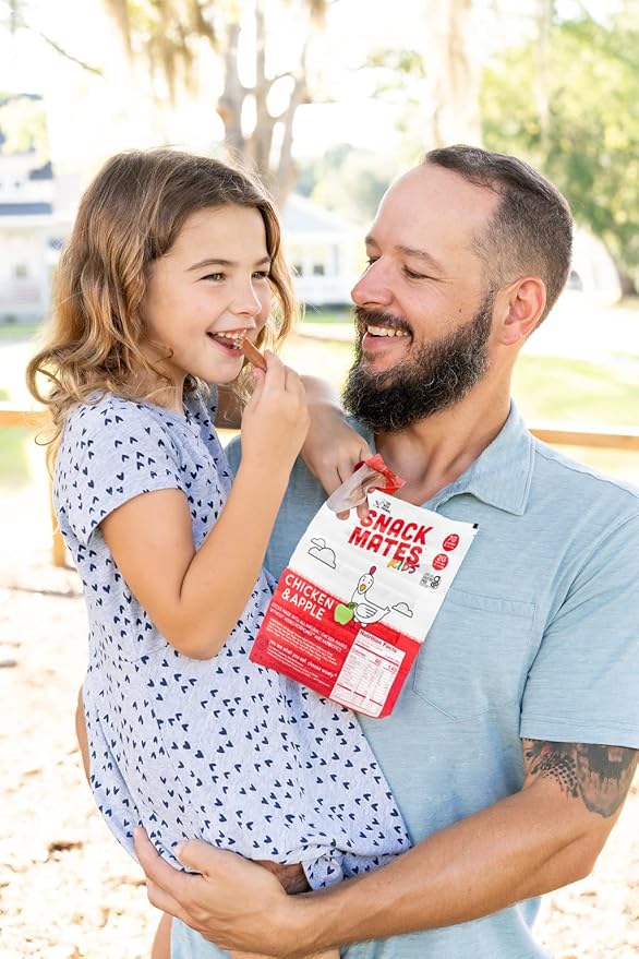 Snack Mates by New Primal Sampler Three Flavor Pack, Mini Chicken Sticks, High Protein and Low Sugar Kids Snack, Certified Gluten Free, Soy Free, Certified Paleo, Lunchbox Friendly, 15 Count