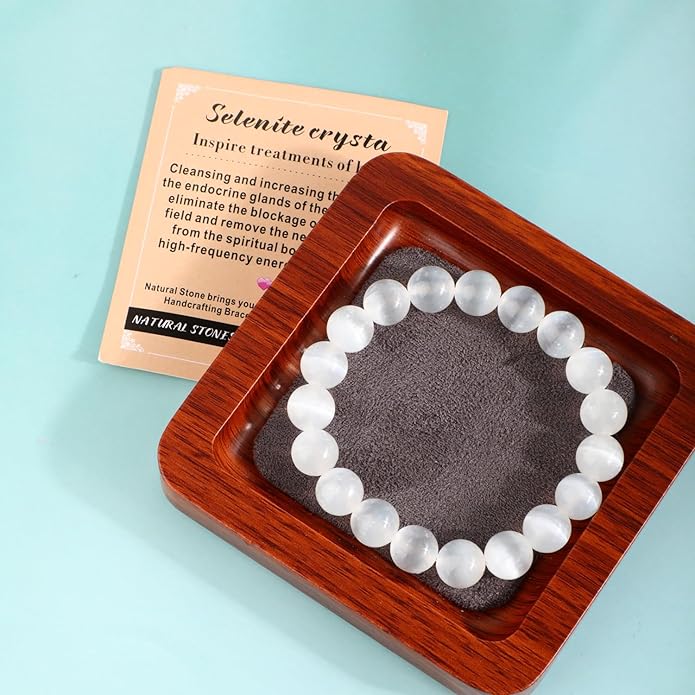 AD Beads 4mm6mm8mm10mm Handmade Bracelet - Natural Gemstone for Peace and Tranquility - Meditation, Yoga, Healing and Energy Gift for Unisex