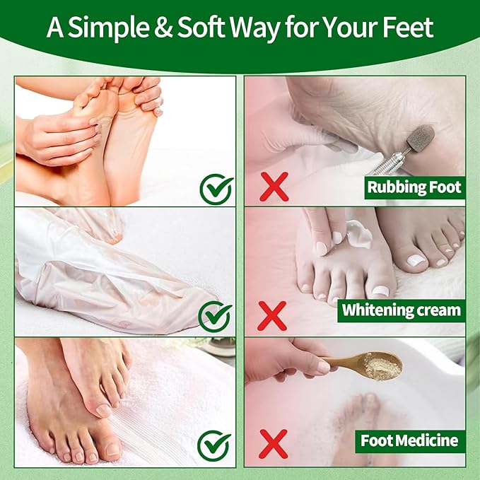 Moisturizing Foot Mask 5 Pack,Hydrating Foot Masks for Dry Cracked Feet,Moisturizing Socks Dry Skin Moisturizer for Soft and Smooth Touch Feet,Foot Care Spa Gifts for Women Men Stocking Stuffers