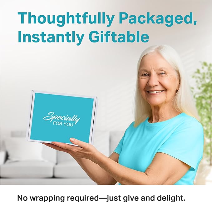 Tea Gift Set for Women and Men – Elegant Tea Sets for Women Gift with 15 Unique Teas, Stainless Steel Tumbler & 10 Honey Straws in Premium Box (Blue)