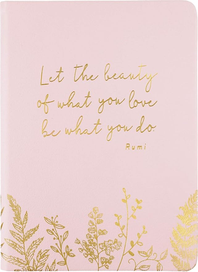 WORLD TRAVELER Eccolo Rumi Writing Journal, 256 Lined Page Notebook, Faux Leather Cover