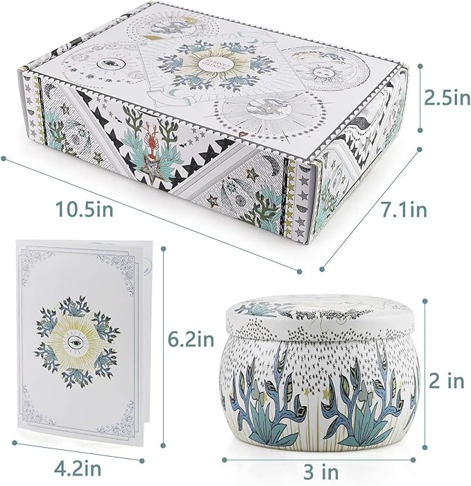 6 Pack Scented Candles Gift Set, Aromatherapy Candles for Home Scented, 200H Long Lasting Soy Wax Candle Gifts for Women, Ideal for Birthday, Mother's Day, Valentine, Christmas