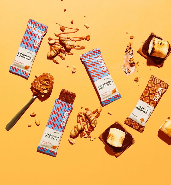 Verb Caffeinated Energy Bars Birthday Cake (26g, Pack of 16) 110-Calorie Delicious Low Sugar Energy Bar - Vegan Gluten Free On-the Go Snack with 80mg Green Tea Caffeine, Only Real-Food Ingredients