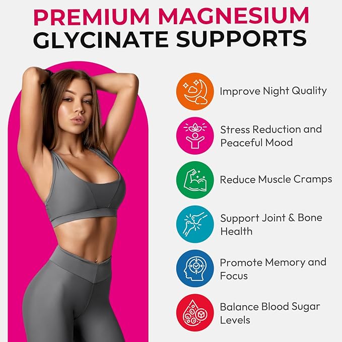 Magnesium Glycinate Gummies 600mg, High Absorption Magnesium Gummies with L-Threonate, Calcium, Vitamin B6, D3, Sugar Free Chews for Men & Women Relaxation, Stress Relief, Night Rest