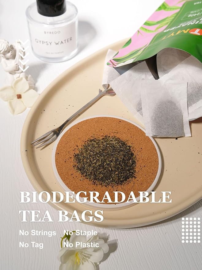 HYNTMYT Decaffeinated Green Tea Bags, Pure CO₂ Decaf Green Tea, Refreshing & Smooth Taste, Unsweetened, 120 Count