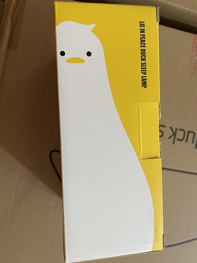 Lying Flat Duck Night Light, Cute Light Up Duck Soft Silicone Nursery Night Lamp with Touch Control & Rechargeable & Timer & Dimmer for Kids, Birthday Festival New-Born Gifts for Baby Kids