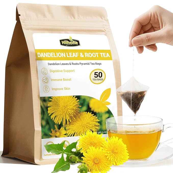 Dandelion Leaf & Root Herbal Tea-Caffeine-free, 50 Teabags