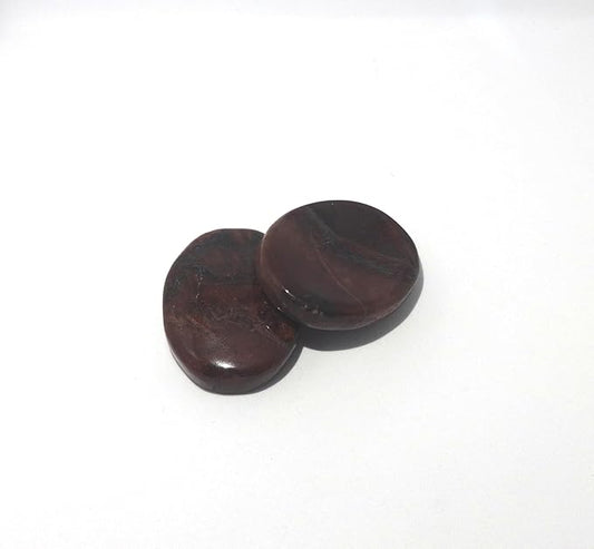 L PEDRA & CRYSTAL Worry Stone A Handheld Comfort to Ease Stress, Enhance Focus, and Promote Inner Peace (Red Tiger Eye Worry Stone)