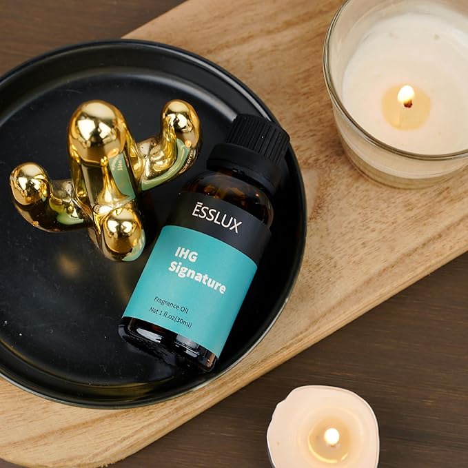 Hotel Diffuser Oil, ESSLUX Luxury Hotel Fragrance Oil Diffuser Scents IHG Signature, Inspired by The InterContinental Hotels Scents, Massage, Candle Soap Making Scents, Perfume, 30ml
