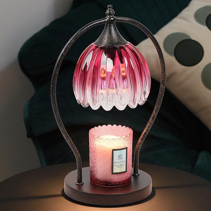 Candle Warmer Lamp, Dimmable Candle Warmer with Timer, Vintage Candle Wax Warmer for Jar Candles House Warming Gifts New Home, Birthday Gifts for Mom Women, Home Decor for Bedroom Living Room