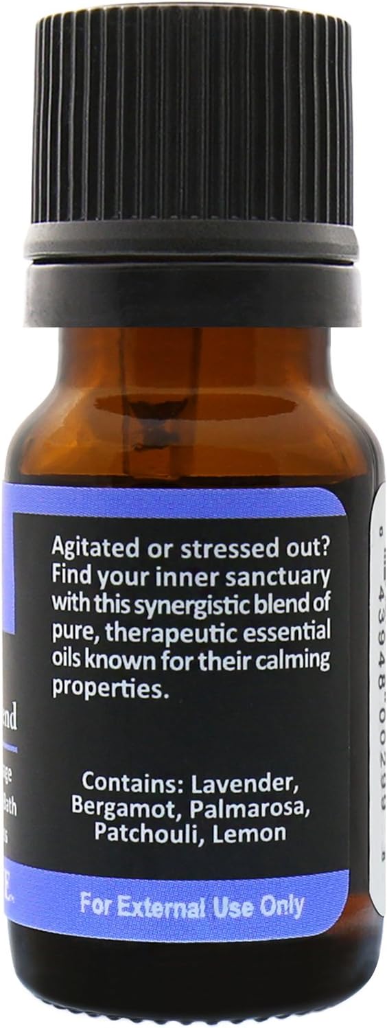 Plantlife Calm Aromatherapy Essential Oil Blend - Straight from The Plant 100% Pure Therapeutic Grade - No Additives or Fillers - Made in California 10 ml