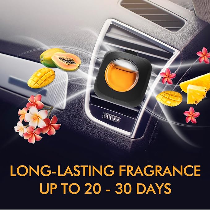 Car Air Fresheners, Hawaiian, 6-Pack, 4ml Each, Odor Eliminator