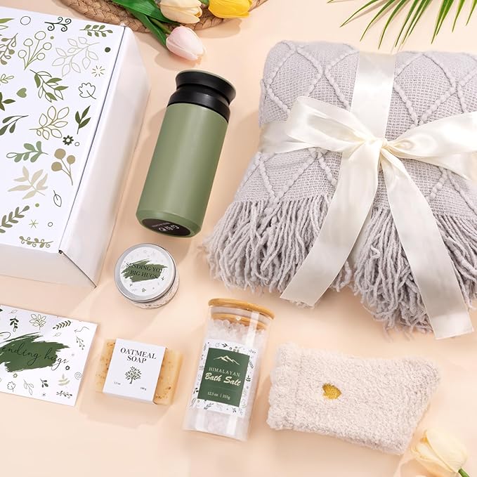 Self Care Gifts for Women, Get Well Gifts for Women, Sympathy Gift Baskets, Get Well Soon Care Package, Inspirational Gifts for Women, Encouragement Gifts Baskets for Women, Sending Hug Gifts