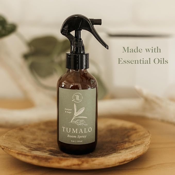 Room Spray - Sophisticated, All-Natural Home Fragrance, Pure Essential Oil Air Freshener & Odor Eliminator, Refreshing Scent - Made in the USA, Bergamot & Geranium, 4 oz Glass Bottle