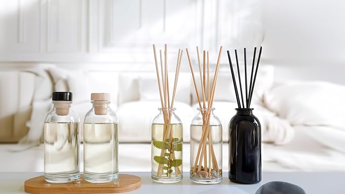 Urban Naturals Balsam Forest Oil Reed Diffuser Refill + Free Set of Reed Sticks - Fragrance Notes of Pine Fir Needles, Evergreen, Woodsy Cedar and Sandalwood β Vegan, 4 oz Made in The USA