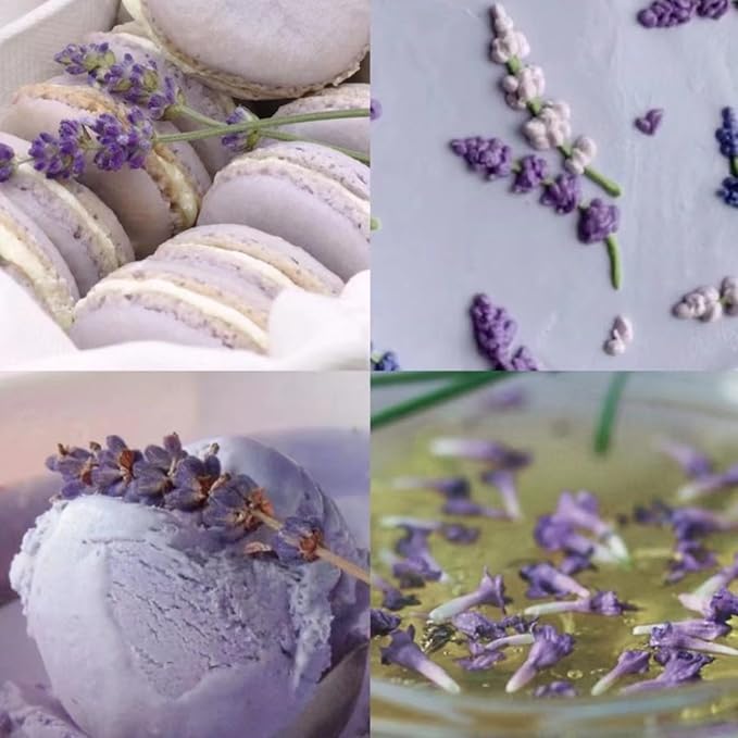 Ovikaso Tea, Lavender Tea, 16 Ounce (1 Lb), 100% Natural Food Grade, For Tea, Baking, Crafts, DIY Beauty, Sachets & Fresh Fragrance, No Sugar, No Caffeine, Loose Leaf, Resealable Kraft Bag