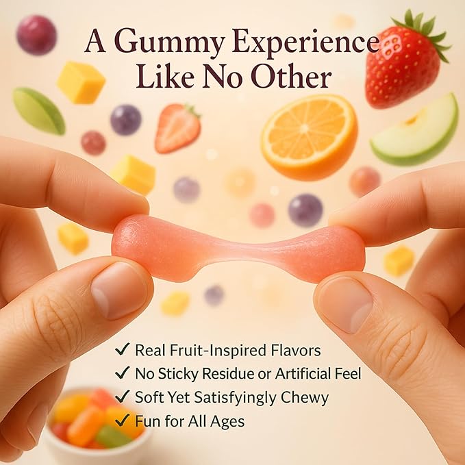 Andy Anand Chocolatier Sugar Free Gummies - Made with Agar & sweetened with Stevia Amazing & Decadent Treats, Diabetic Friendly Flavors, Delicious Birthday Gift, Gourmet Food, Mother's Day Gift (7 Oz)