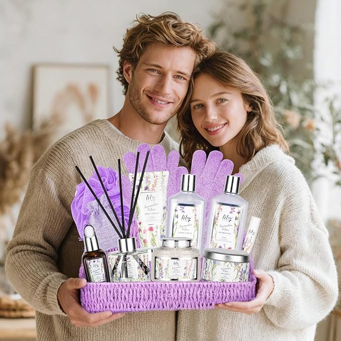 Mothers Day Gifts for Mom - Ultimate 14-Piece Aromatherapy Bath & Body Gift Set, Spa Gift Basket, Bath Collection with Bath Bomb | Christmas Birthday Gift, Perfect Present for Her & Mom All Occasions