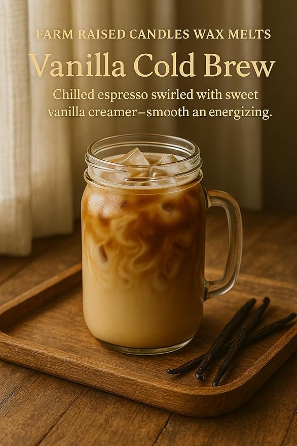 Farm Raised Candles Coffee Wax Melt 16 Ounces Variety Pack (5 Scents) – Hand-Poured 100% Soy Wax Melts – Chai • Farmhouse Coffee • Cold Brew • Black Tea – Fresh from The Farm Soy Melts