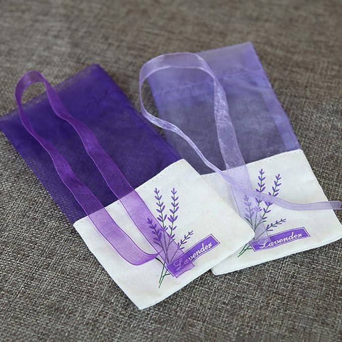 Lavender Sachet Bags: Empty Sachets Bag Fragrance Lavender Sachet Bag Purse Deep Purple 30pcs